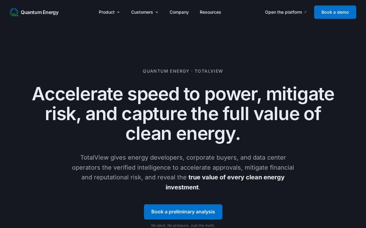 Quantum Ec website preview