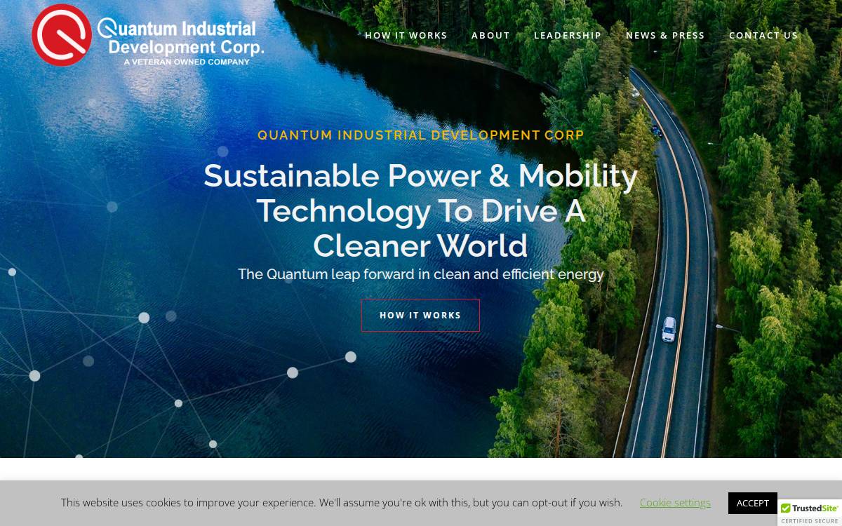 Quantum Industrial Development website preview