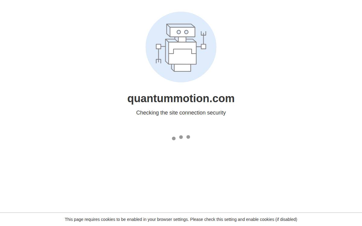 Quantum Motion website preview
