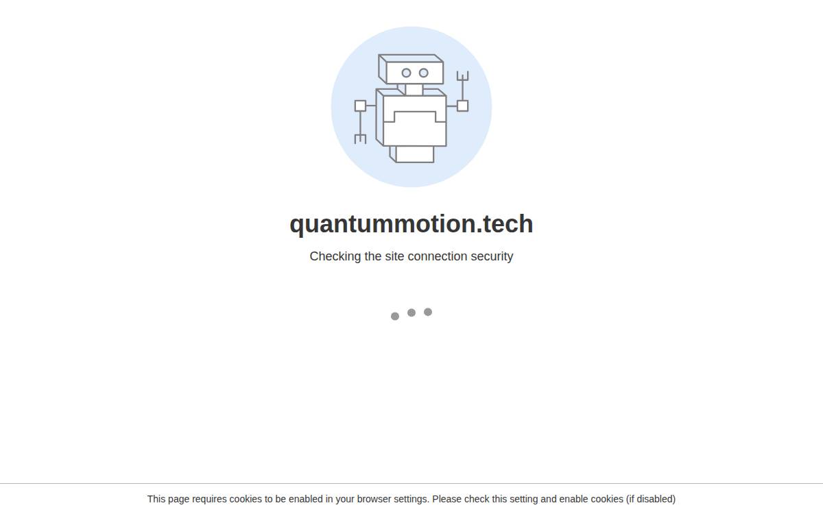 Quantum Motion website preview