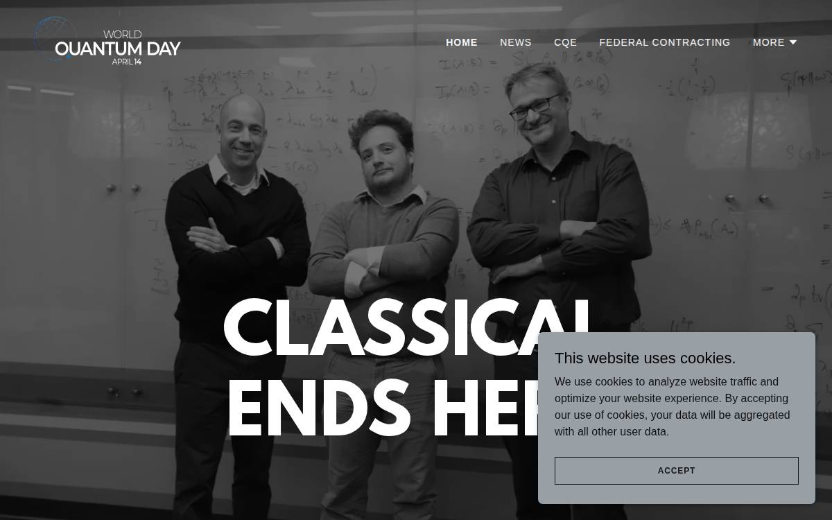 Quantum Research Sciences website preview