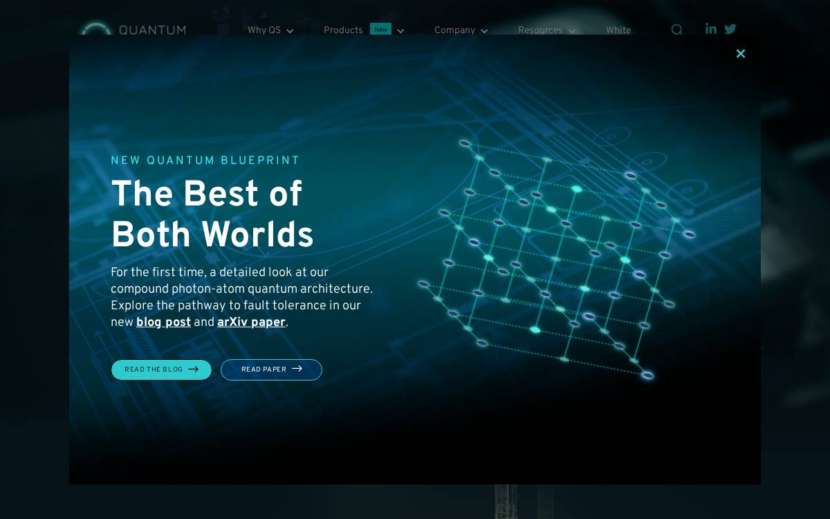 Quantum Source website preview