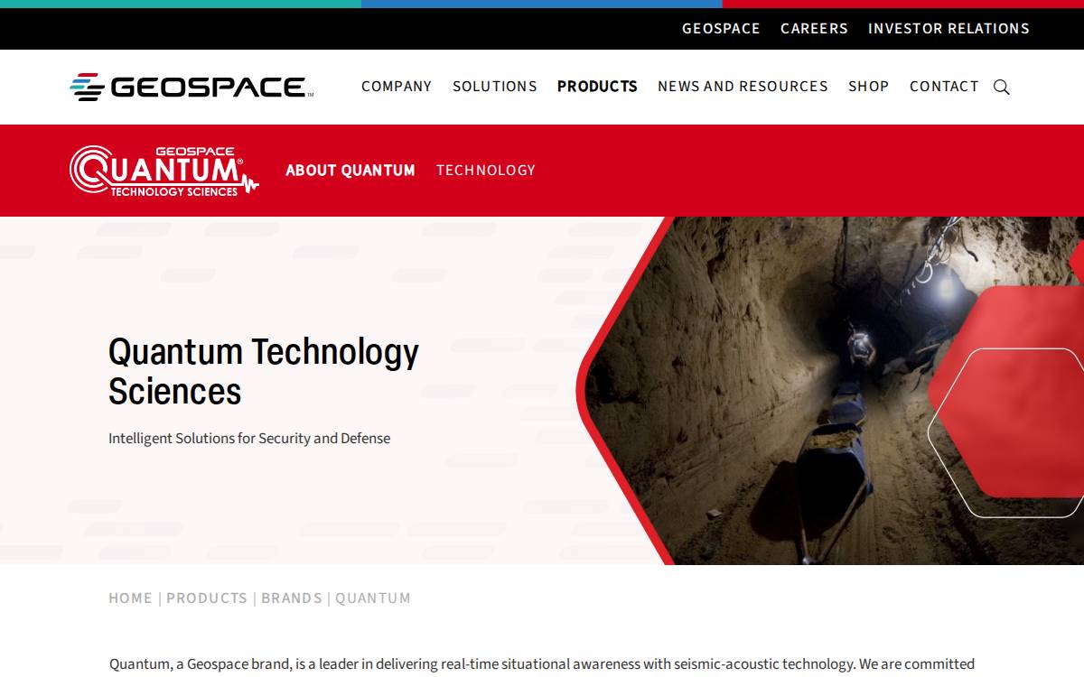 QUANTUM TECHNOLOGY SCIENCES, INC. website preview