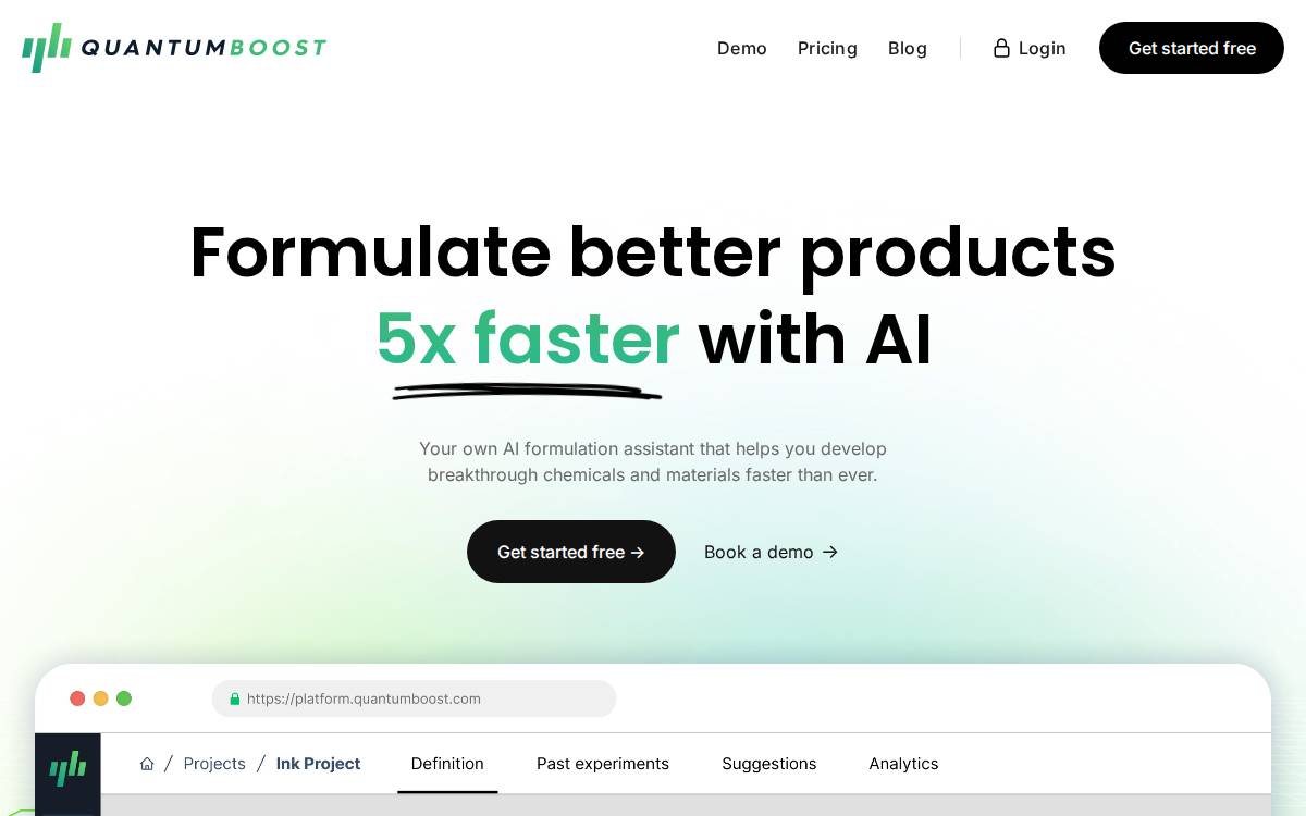 Quantum Boost website preview