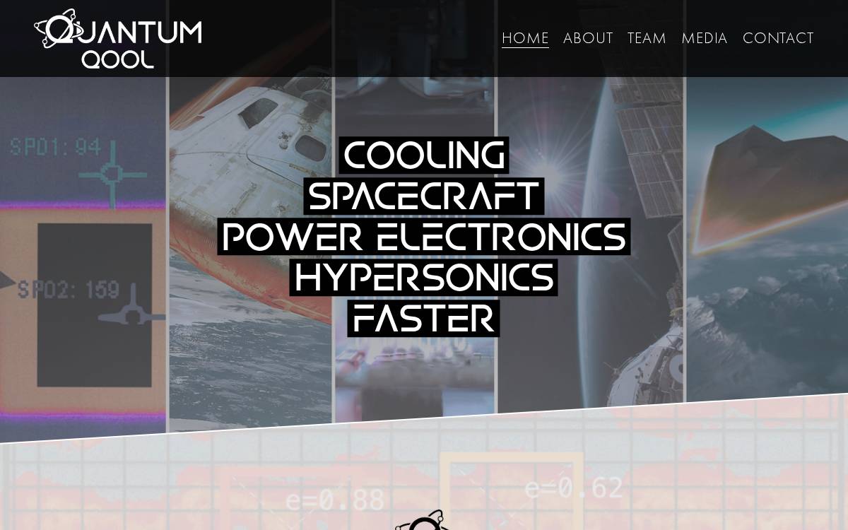 Quantum Qool website preview