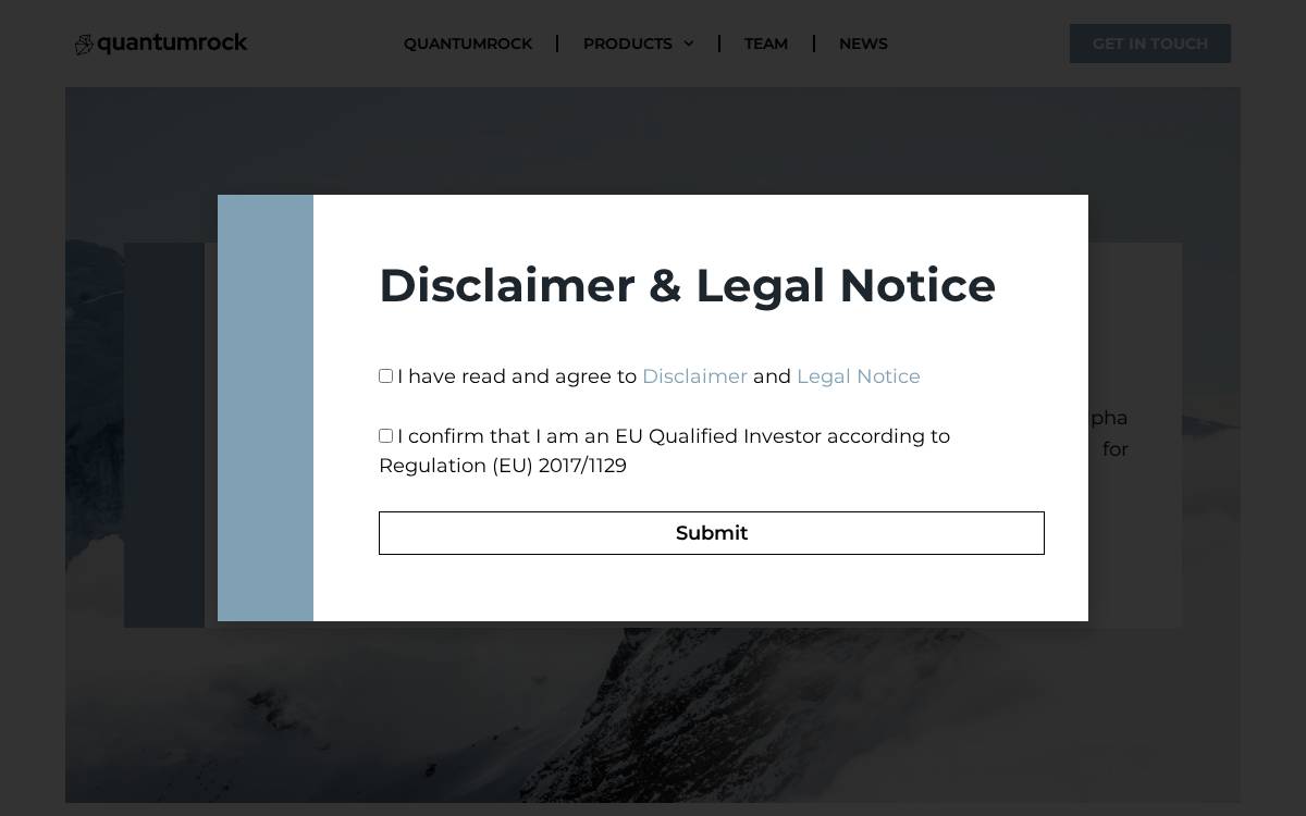 Quantumrock website preview