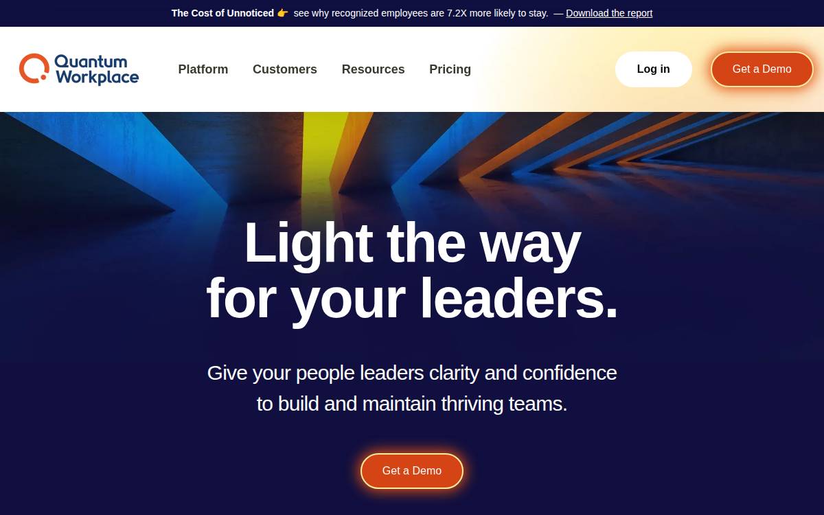 Quantum Workplace website preview