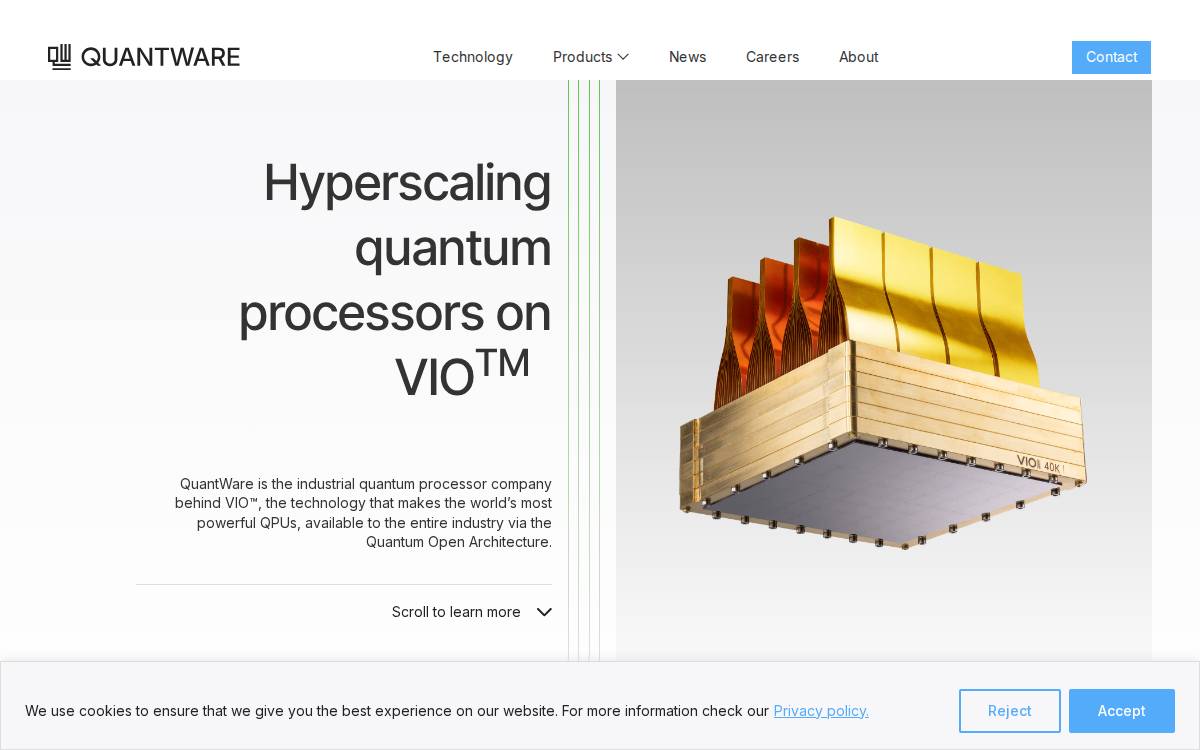 QuantWare website preview