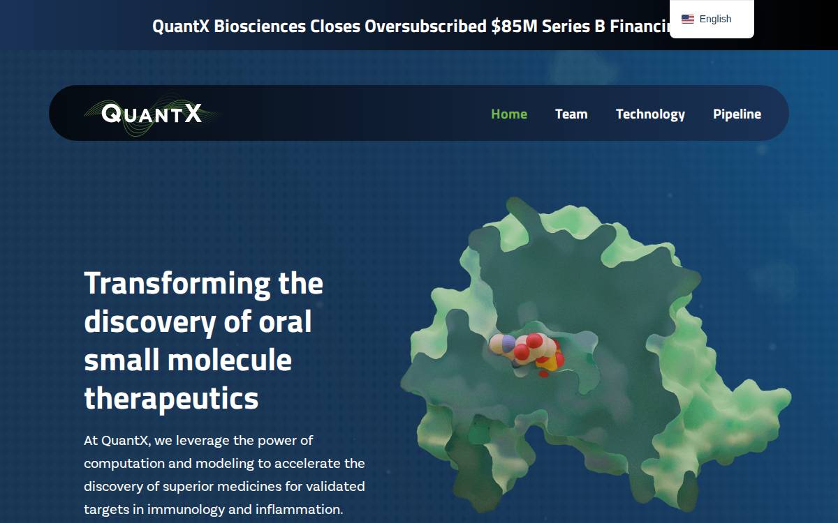 Quantxbio website preview