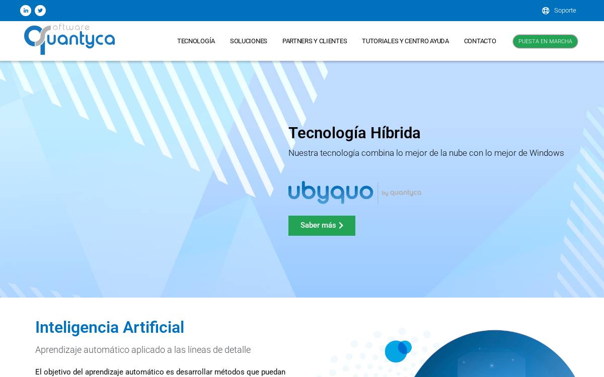 Quantyca website preview