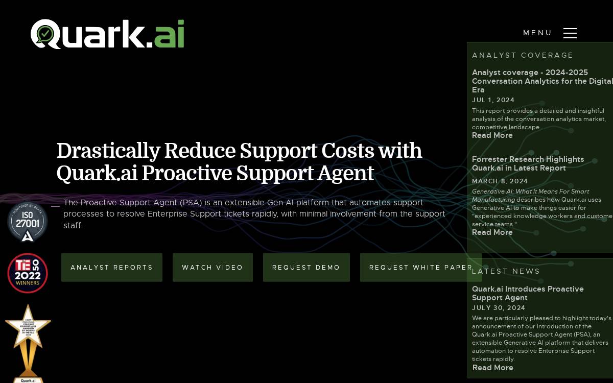 Quark website preview