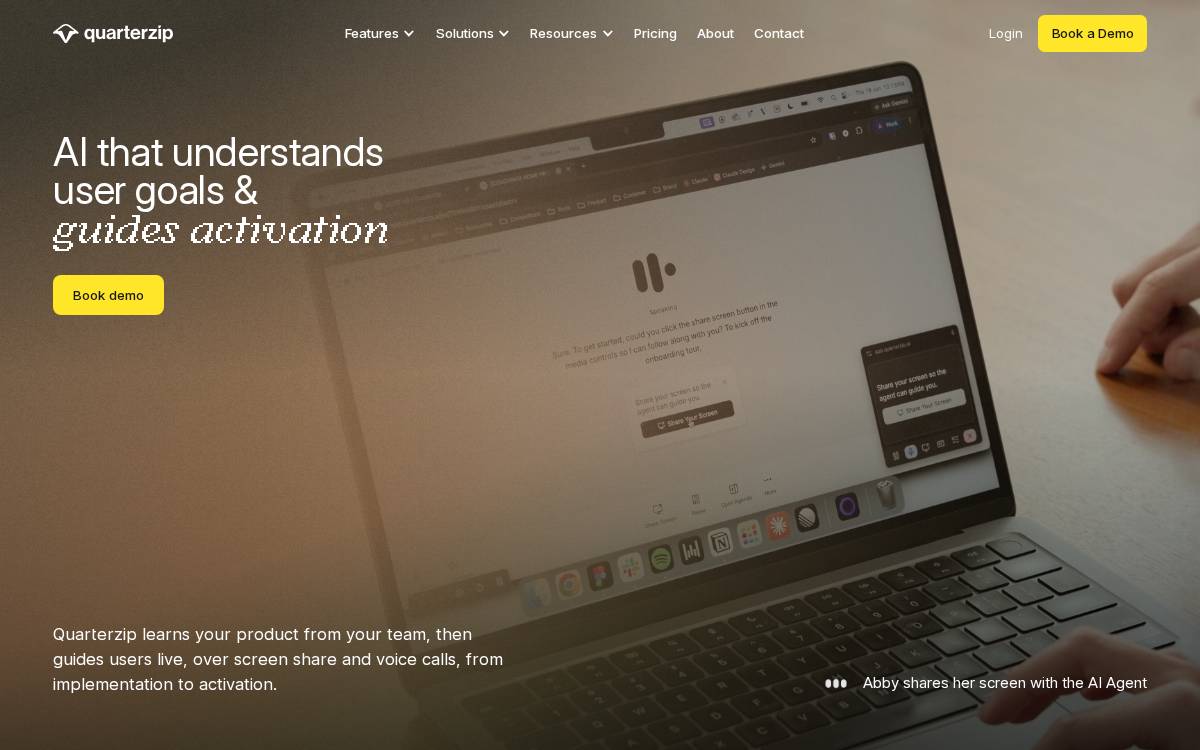 Quarterzip website preview