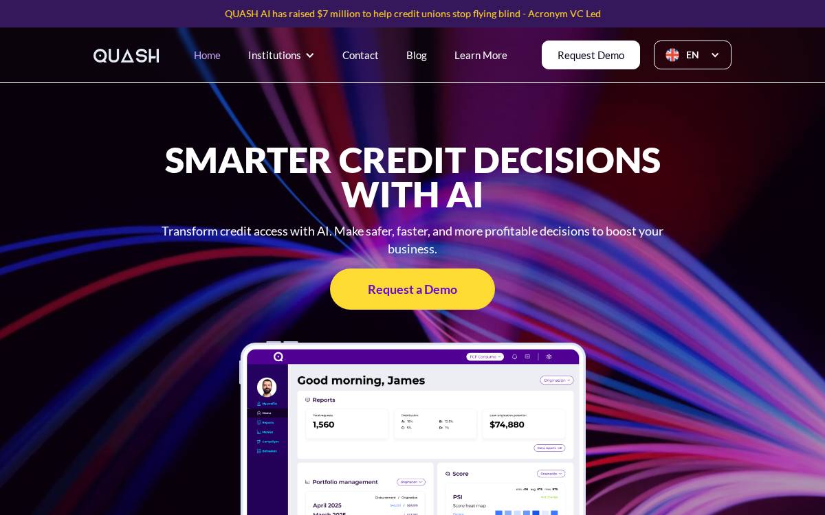 Quash website preview
