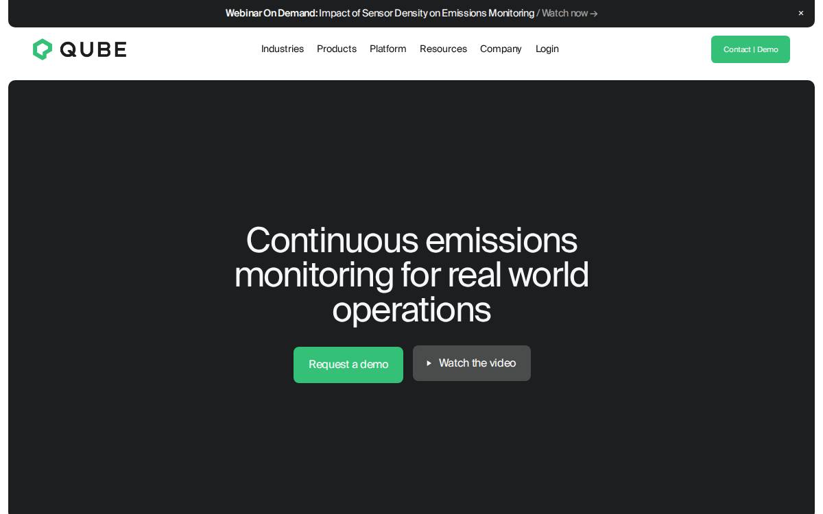 Qube Technologies website preview