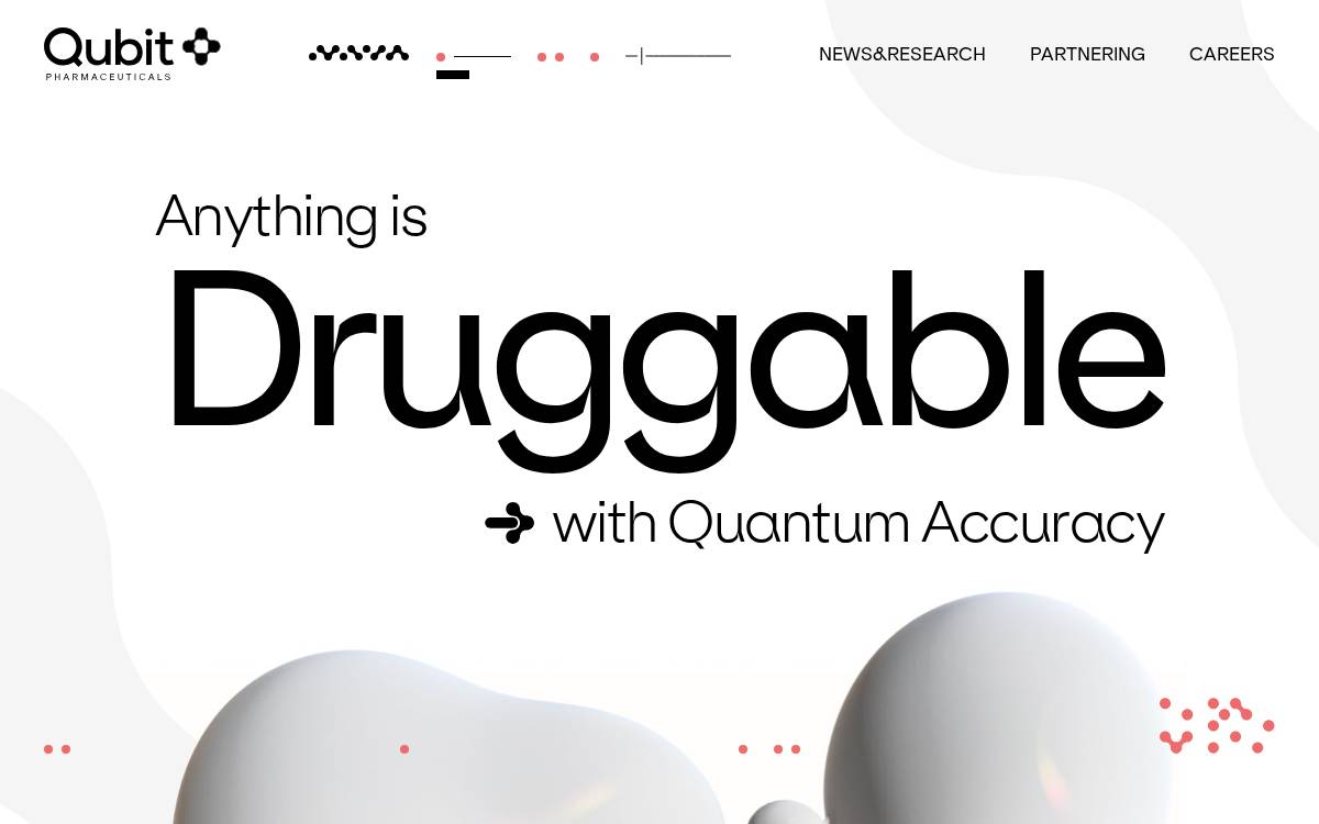 Qubit Pharmaceuticals website preview
