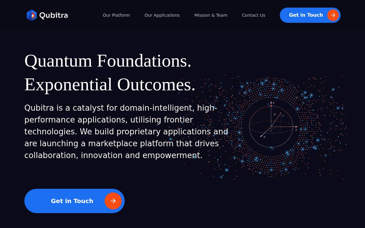 Qubitra website preview