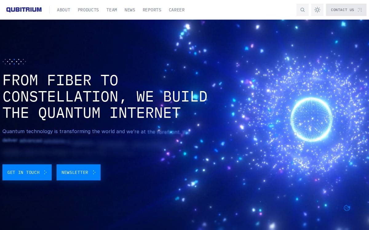 Qubitrium website preview