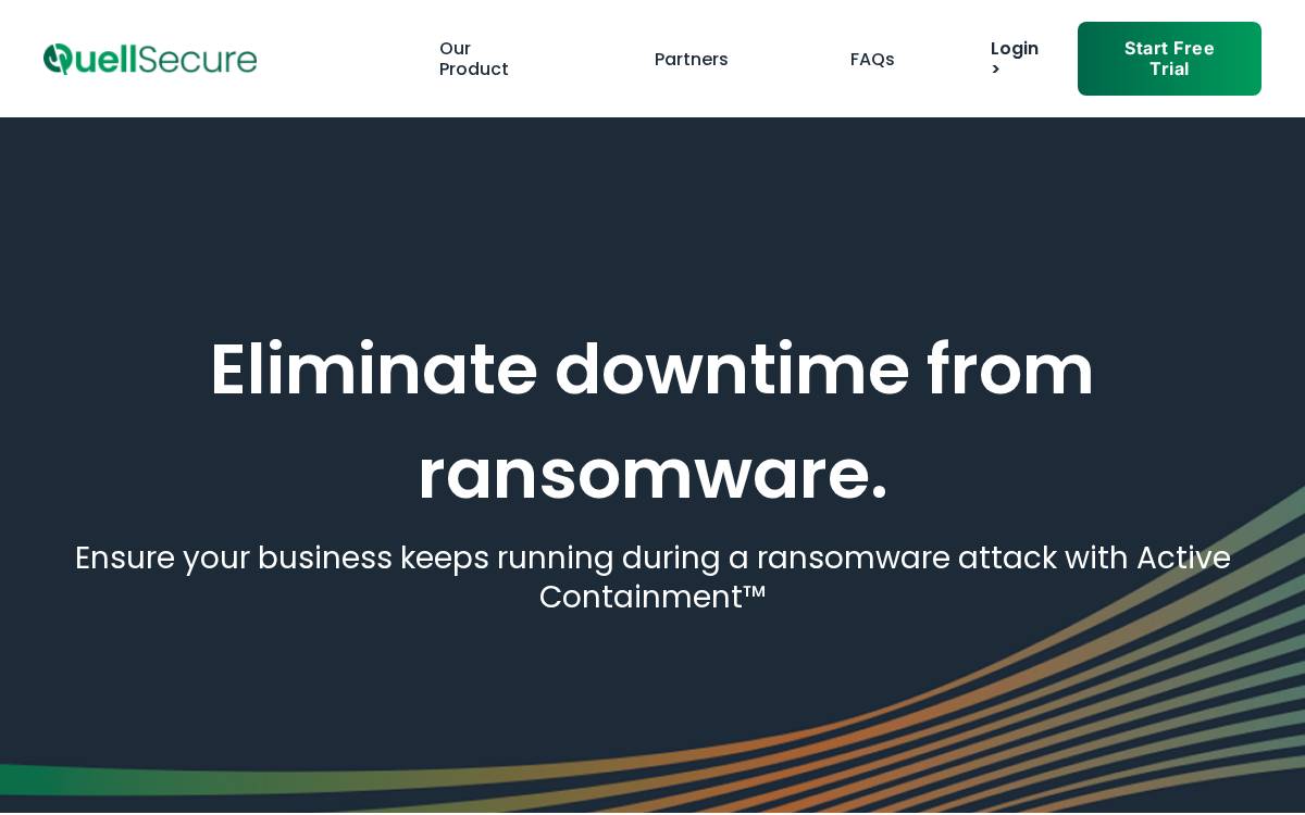QuellSecure website preview