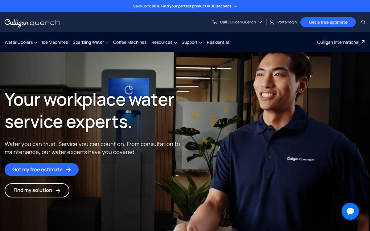 Quenchwater website preview