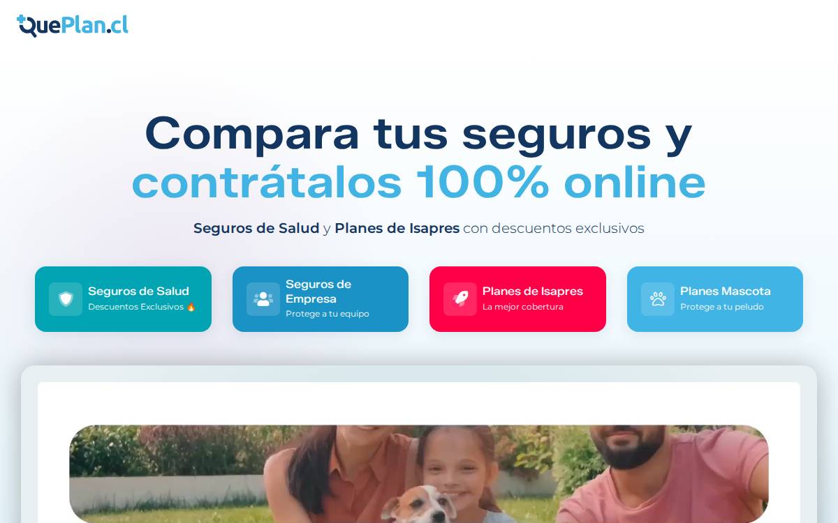 QuePlan website preview
