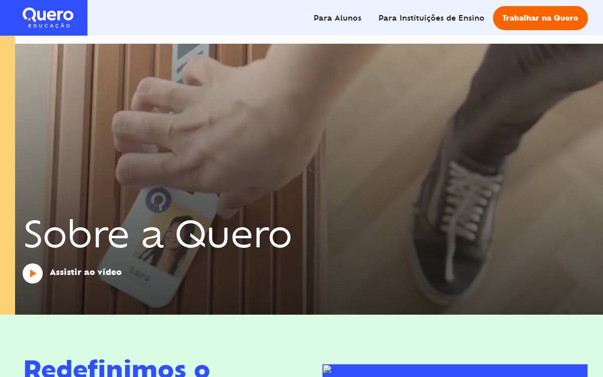 Quero website preview