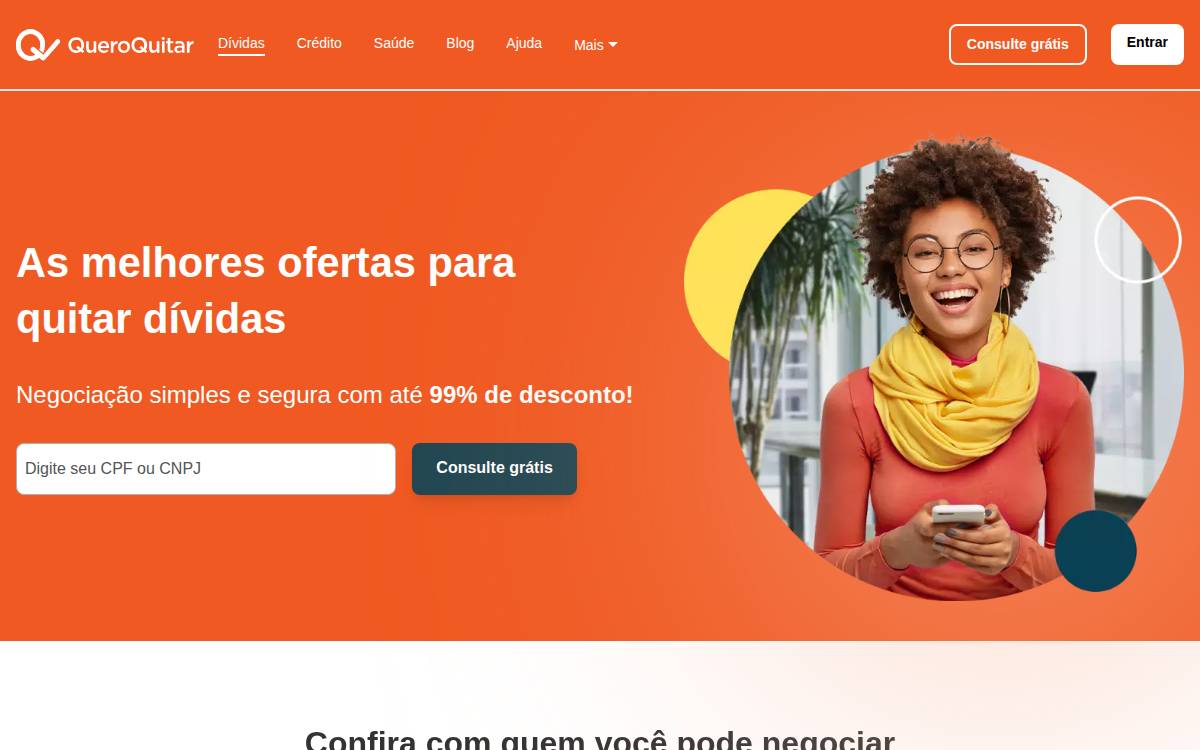 QueroQuitar website preview