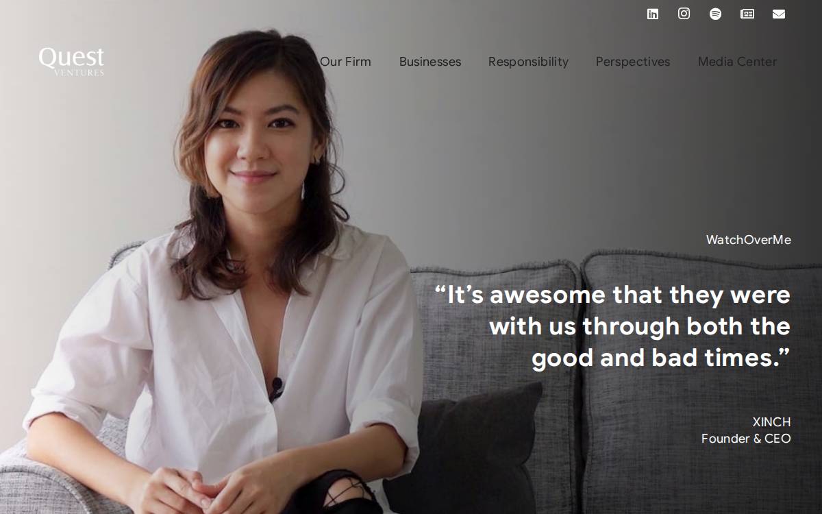 Quest Ventures website preview