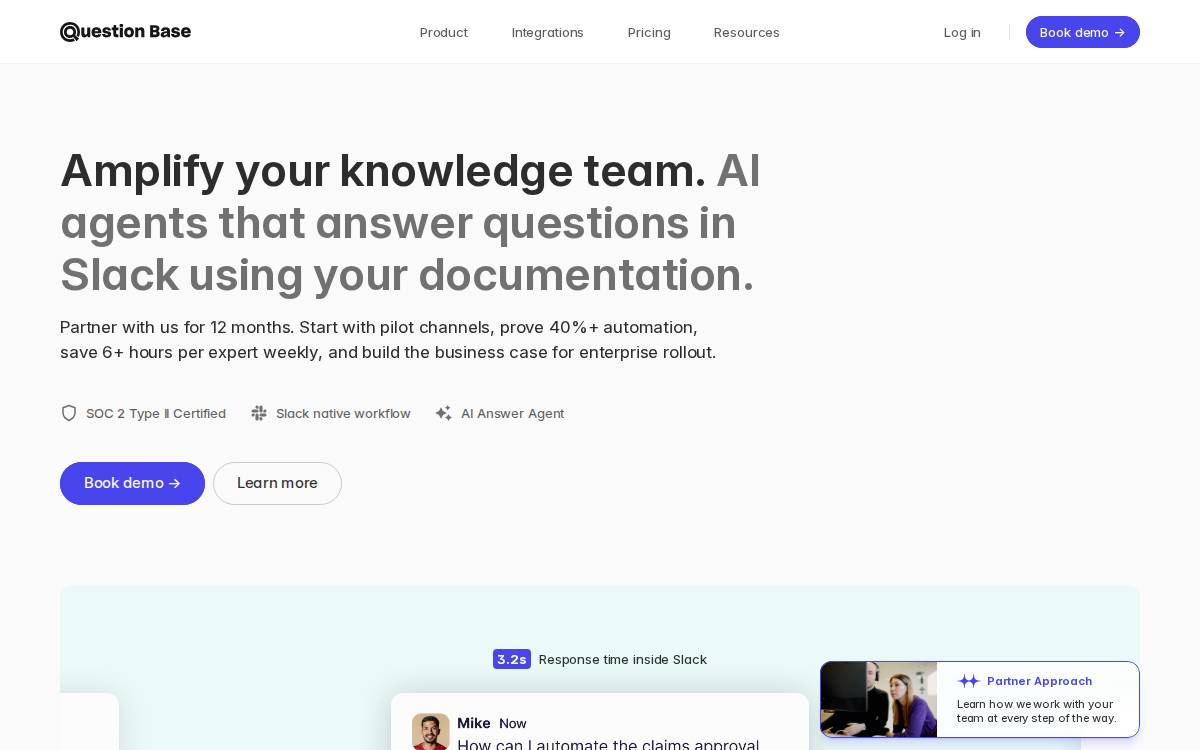 Question Base website preview