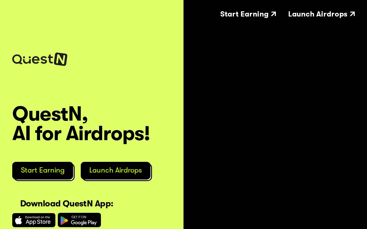 Questn website preview