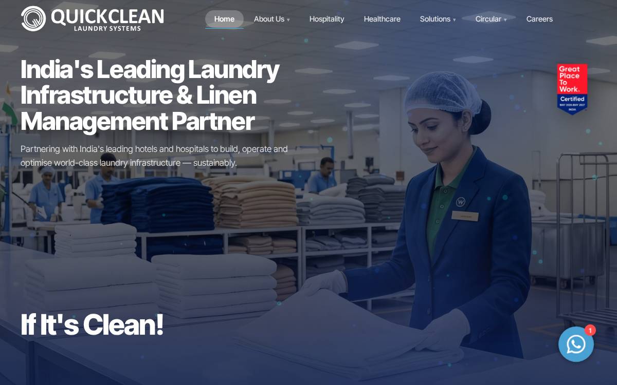 Quick Clean website preview