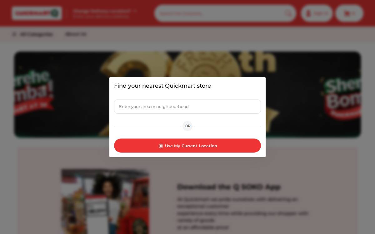 Quick Mart website preview