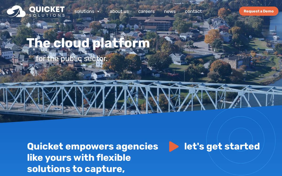 Quicket Solutions website preview