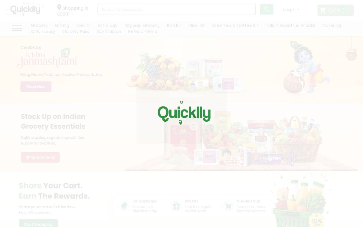 Quicklly website preview