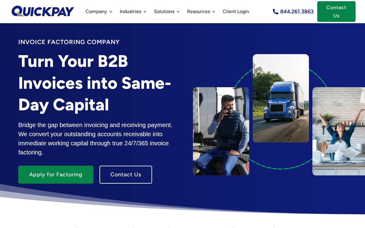 Quickpay Funding website preview