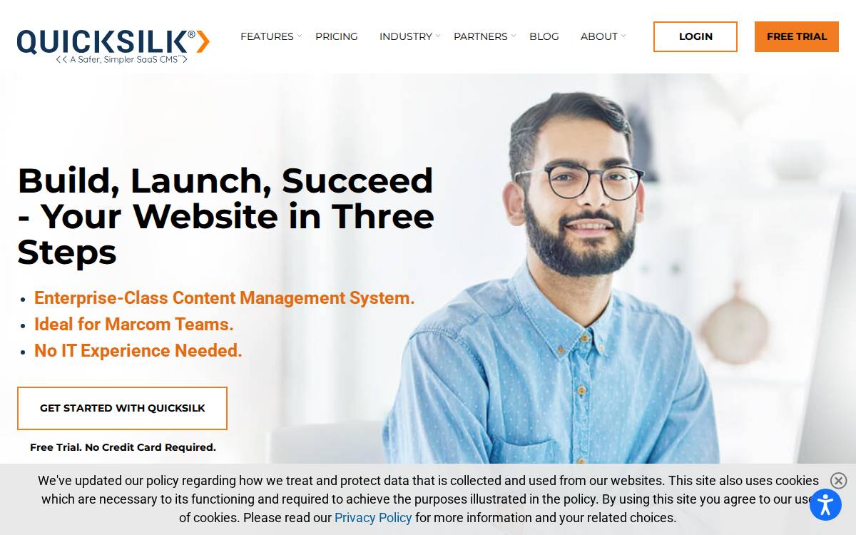 QuickSilk website preview