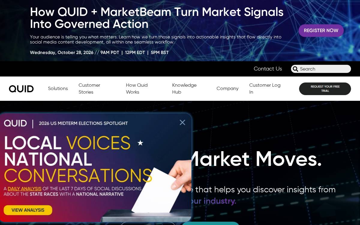 Quid website preview