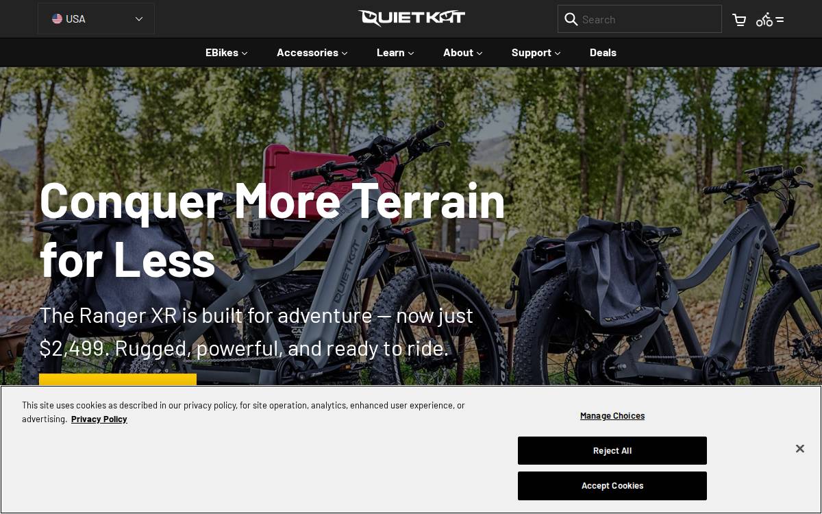 Quietkat website preview