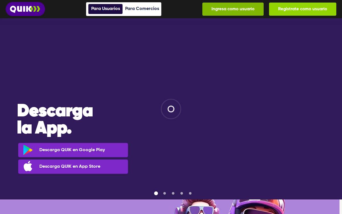 QUIK website preview