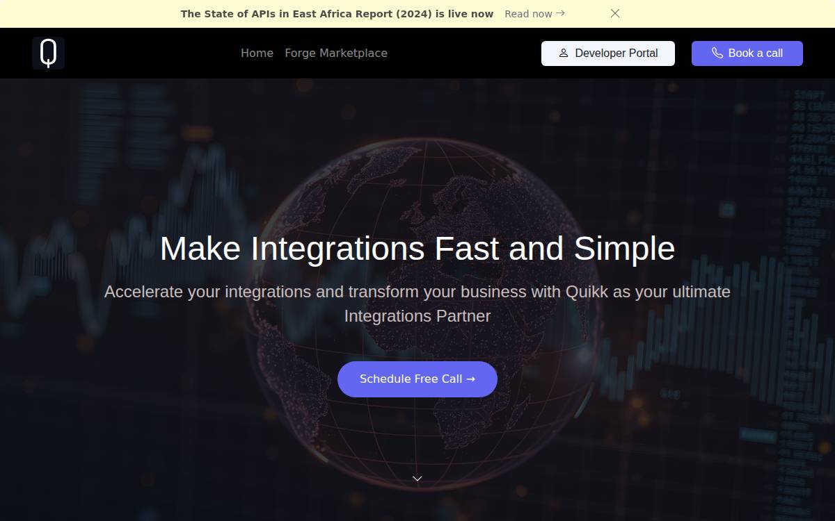 Quikk website preview