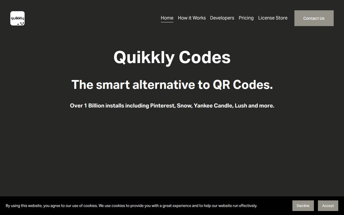 Quikkly website preview