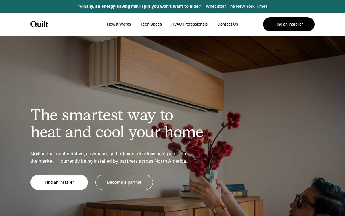Quilt website preview