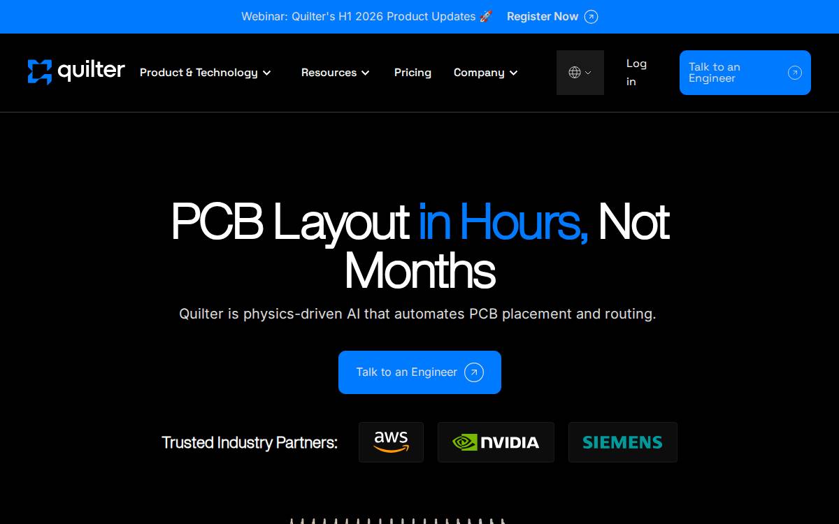 Quilter website preview