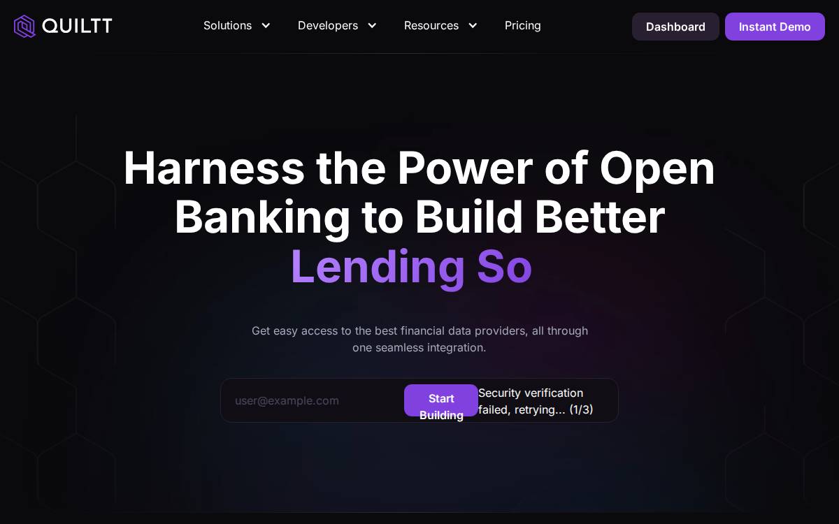 Quiltt website preview