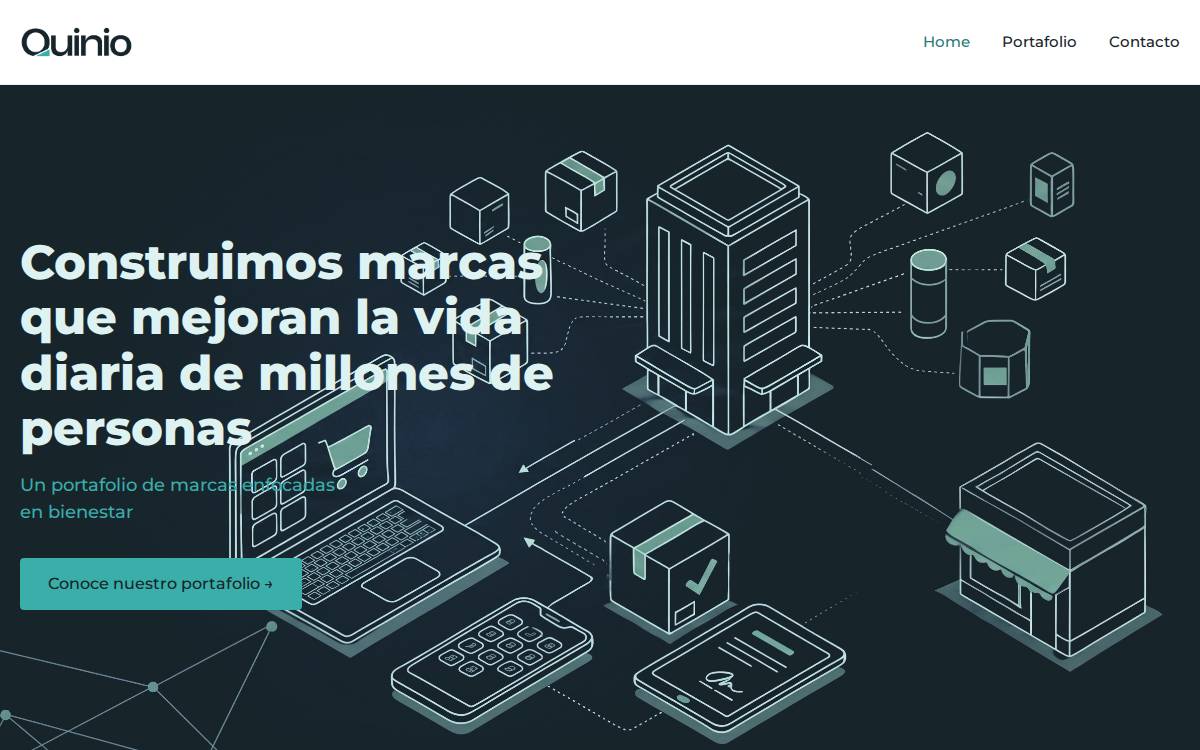 Quinio website preview