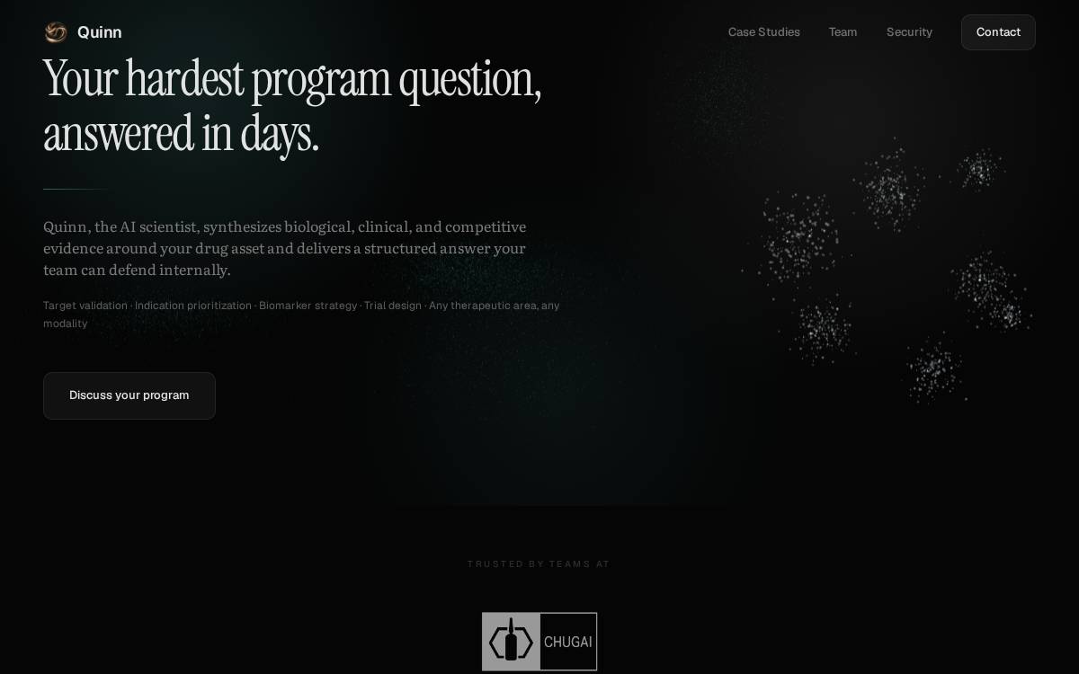 Quinn website preview