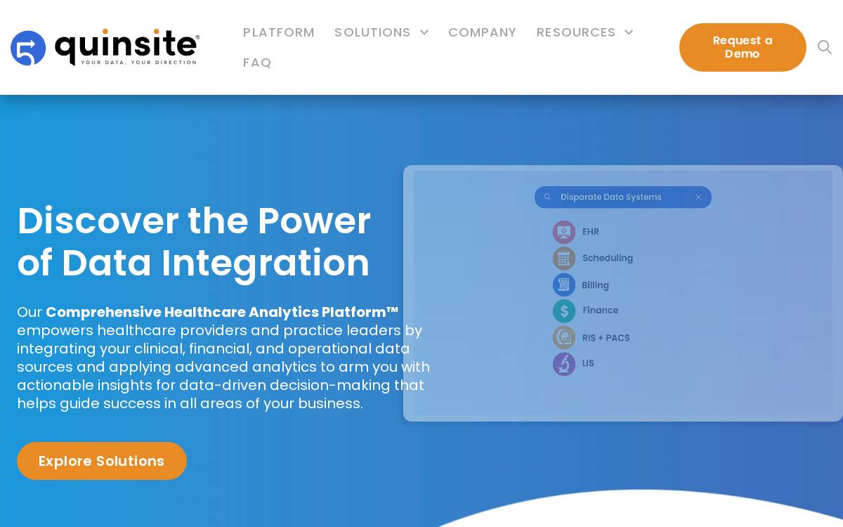 Quinsite website preview