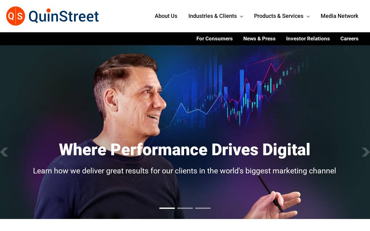 Quinstreet website preview