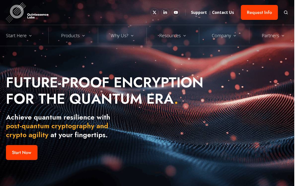 Quintessence Labs website preview