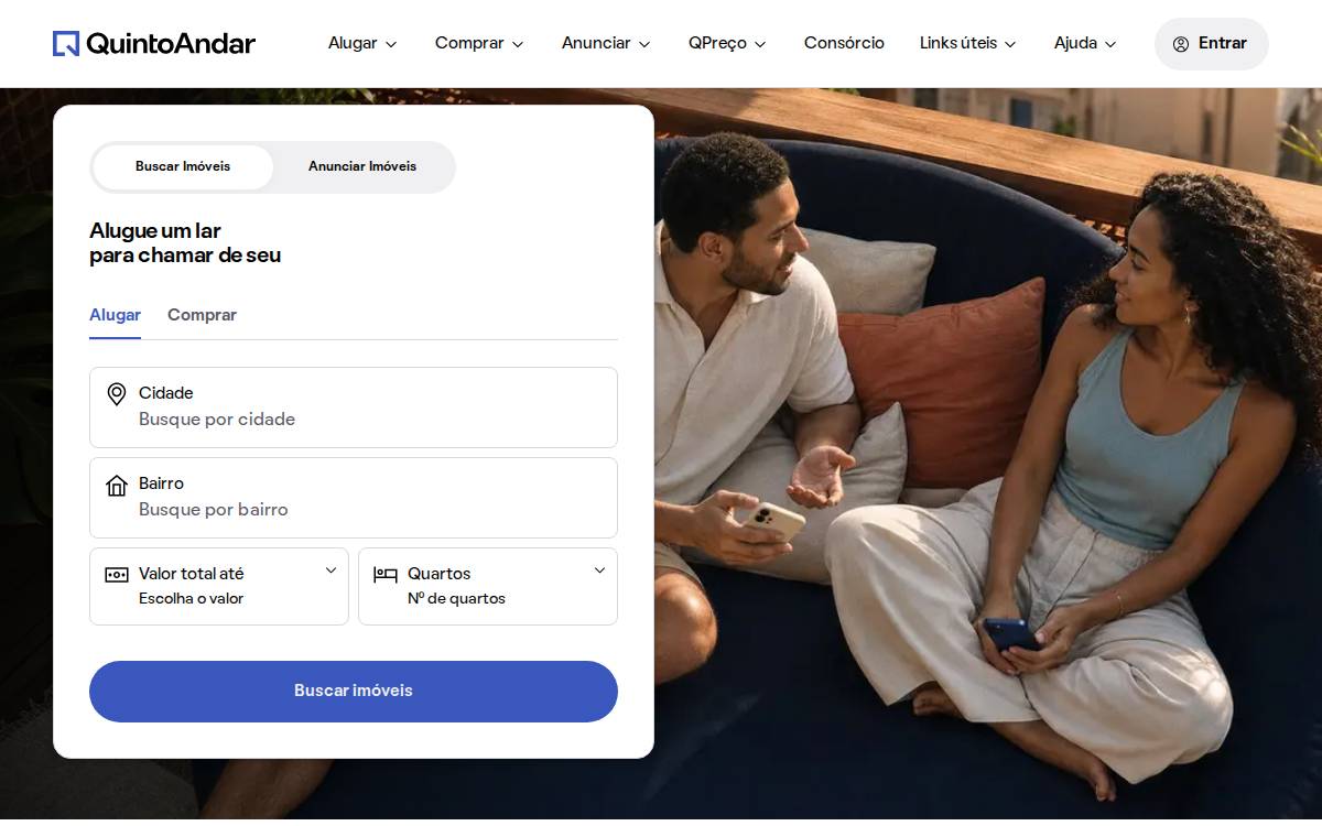 Quinto Andar website preview