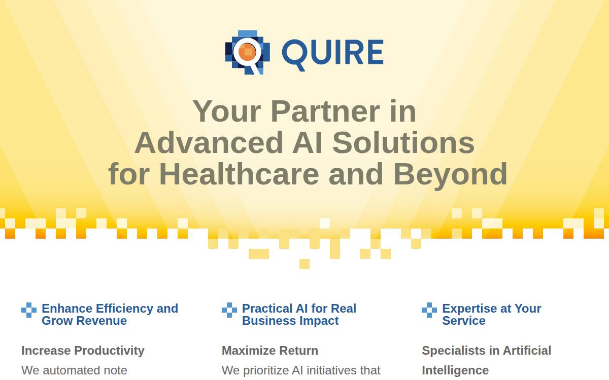 Quire website preview